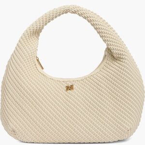Sam Edelman Cream Textured Hobo Bag